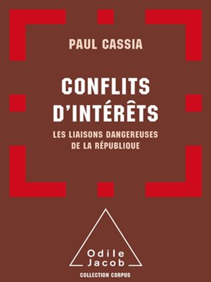 cover image of Conflits d'intérêts